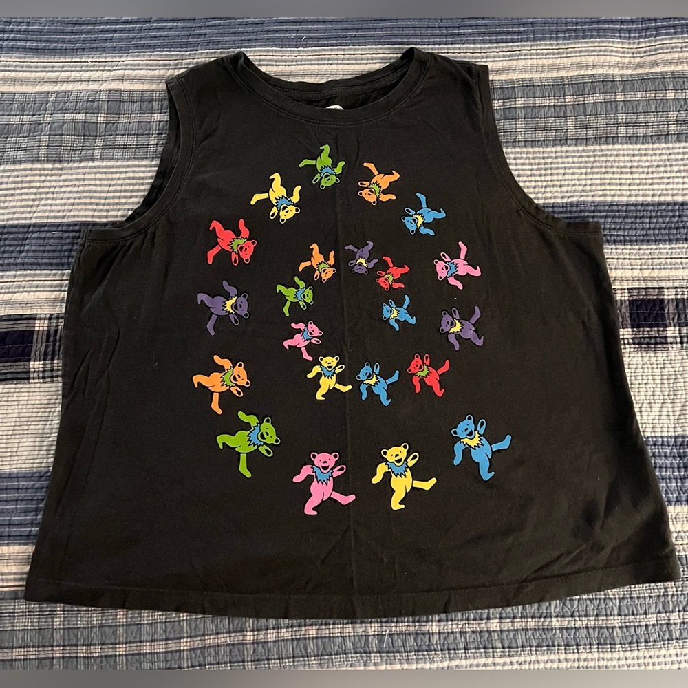 Grateful Dead XL unisex Old Navy Tank Top with Colorful marching bears